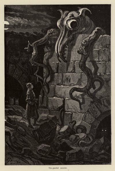 Het knoestige monster door Gustave after Dore